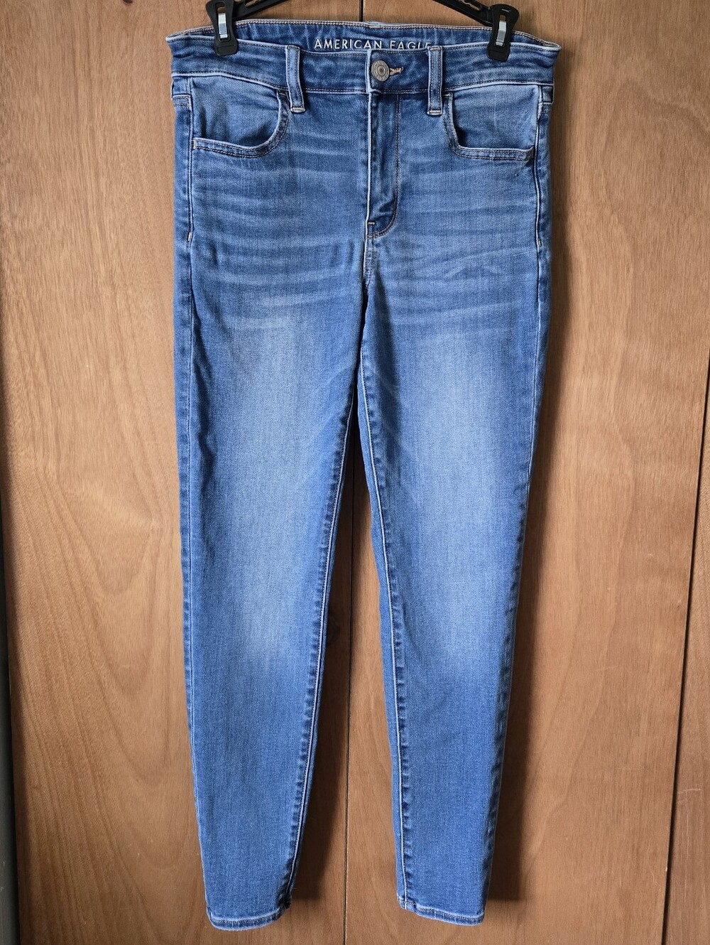 American Eagle Outfitters Women's Light Blue Skinny Jeans